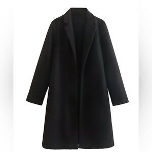Zara Elegant Black wool Coat